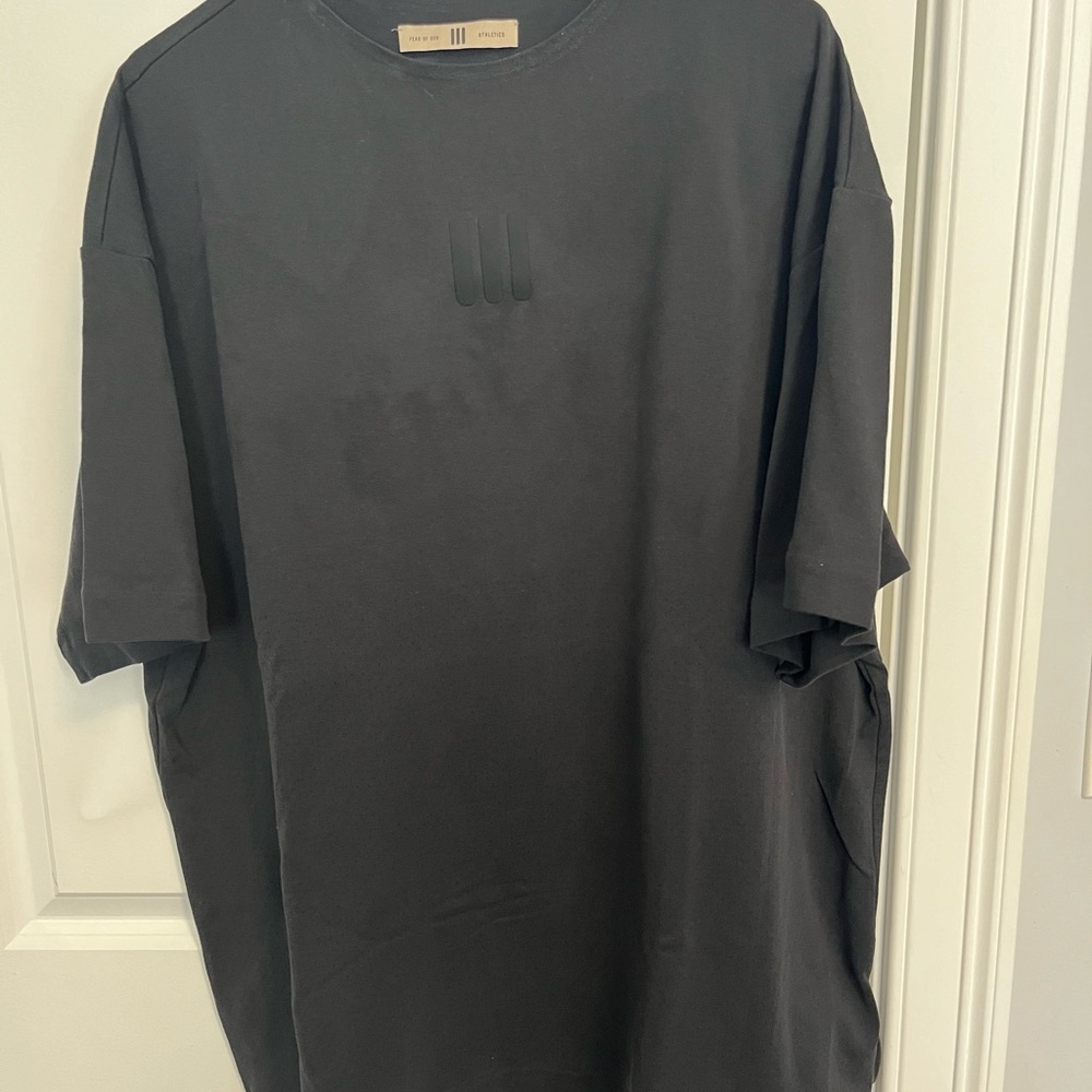 Men's Black Oversized Crewneck T-Shirt
